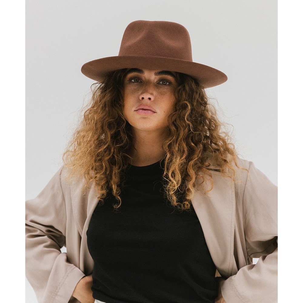 Gigi Pip Zephyr Rancher Hat - Dark Oak